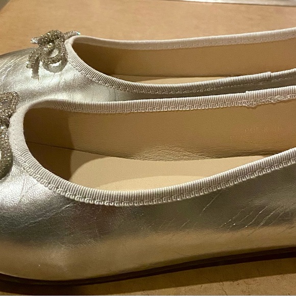 Metallic Silver Loafers - Picture 6 of 8